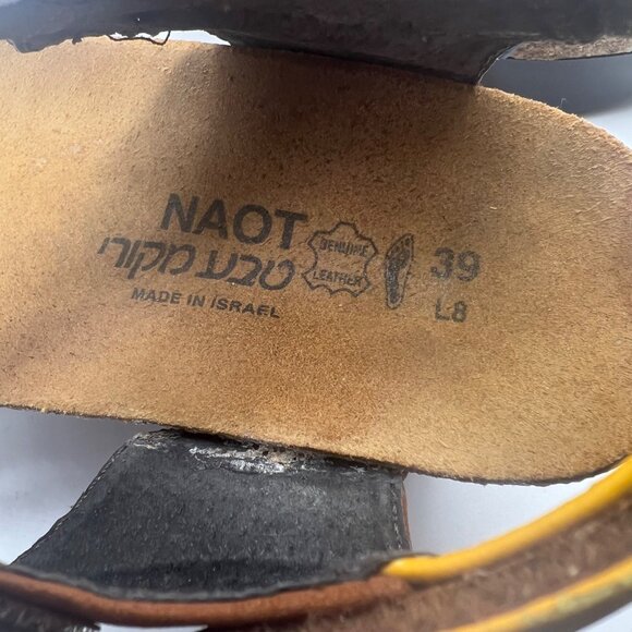 Naot Miracle Wedge Shoes Womens 8 (39) Sandals Multicolor 3" Heel - Picture 11 of 12